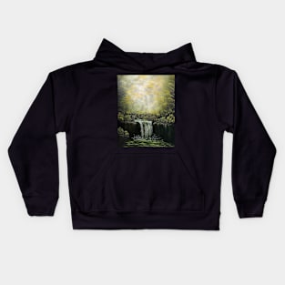 Deep Forest Waterfall Kids Hoodie